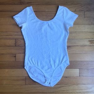 Gap white flower body suit
